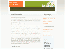 Tablet Screenshot of capitalismedurable.com